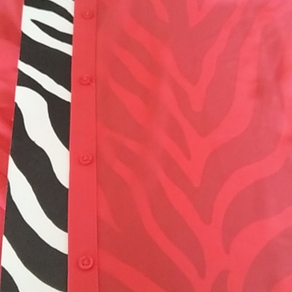 Apt 9 cayenne coral sheer button blouse XLP - Picture 7 of 16